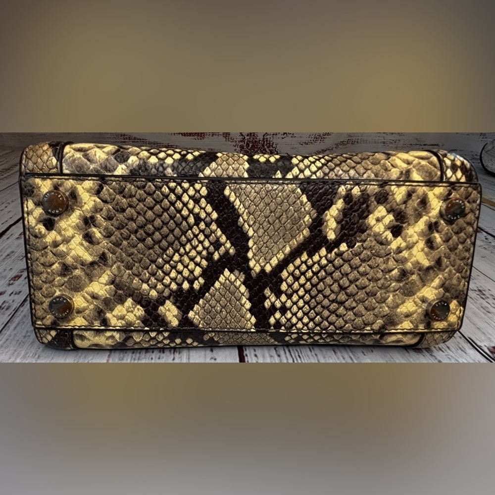 Michael Kors Snake Skin Embossed Satchel - Picture 6 of 16
